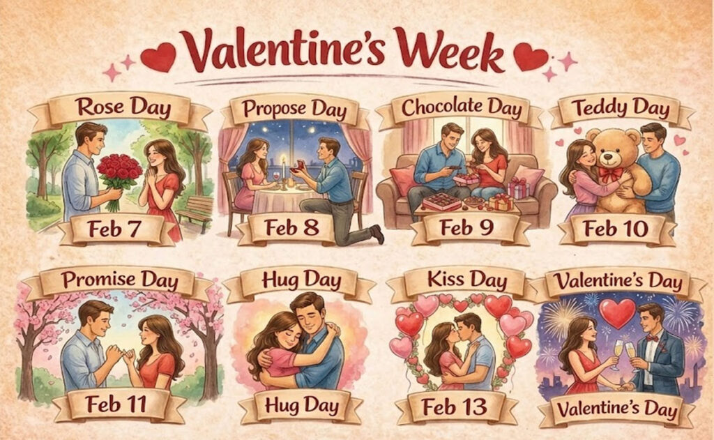 Valentine Day Week List 2026 Image