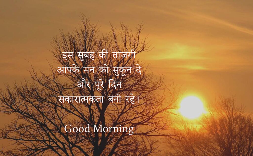 Good Morning Wishes in Hindi Image