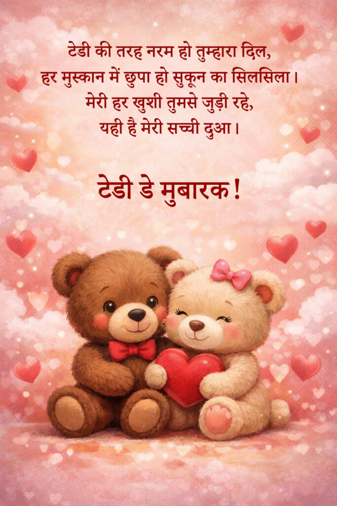 Teddy Day Wishes 2026 in Hindi
