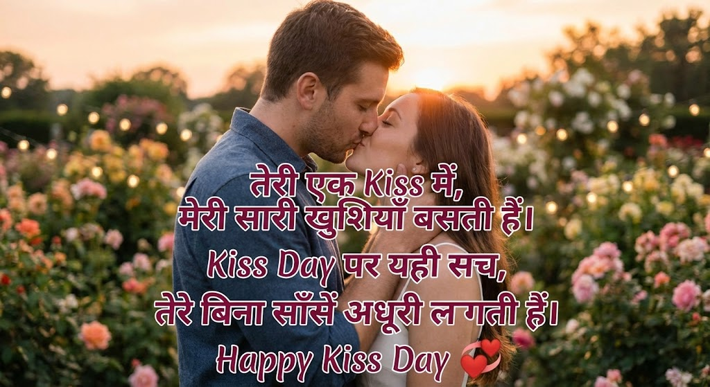 Kiss Day Wishes 2026 in Hindi