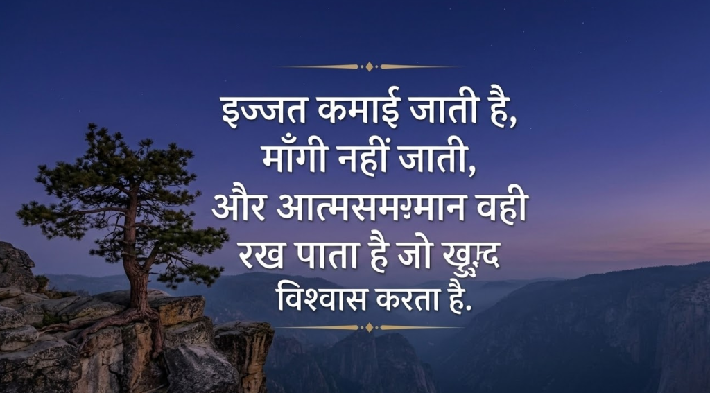 Self Respect Quotes in Hindi Image