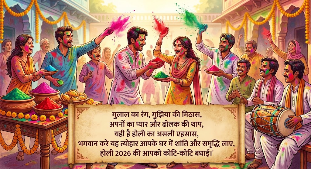 Happy Holi 2026 Wishes in Hindi